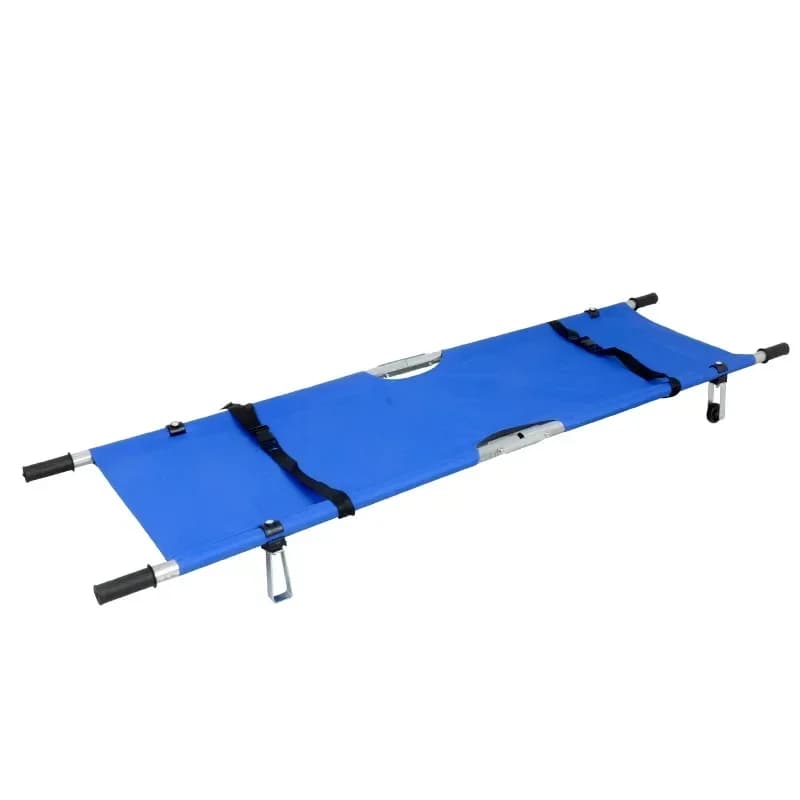 Folding Aluminum Medical Hospital Emergency Stretcher for Ambulance Transport