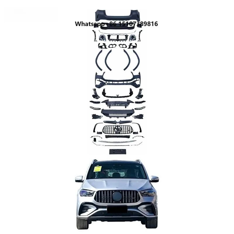 2024 GLE53 Bodykit Hot Sale Automotive Front Rear Bumper Body Kit for 20-24 GLE Upgrade New Condition