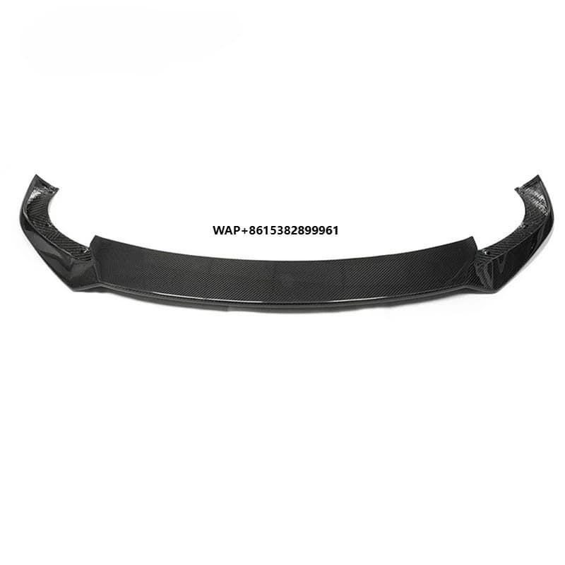 High performance real Dry carbon fiber surround kit front lip front bumper suitable for the new  Model S