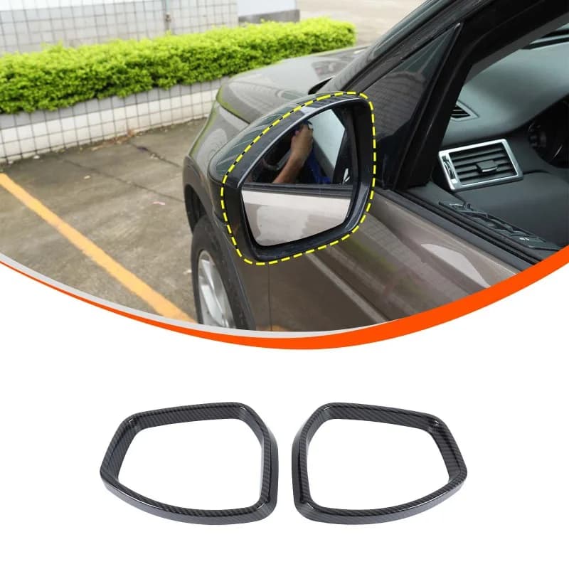 2pcs ABS  For Aurora/Discovery Sport Fpace Exterior Mirror Frame Mirror Trim  Car Accessories