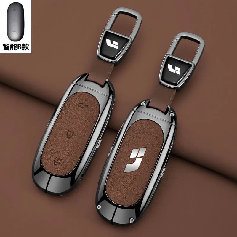 Premium Zinc Alloy Key Cover Case for Li Auto L6/L7 Pro/L9/L8/MEGA/Max (2024) - Protective Key Fob Shell Keychain