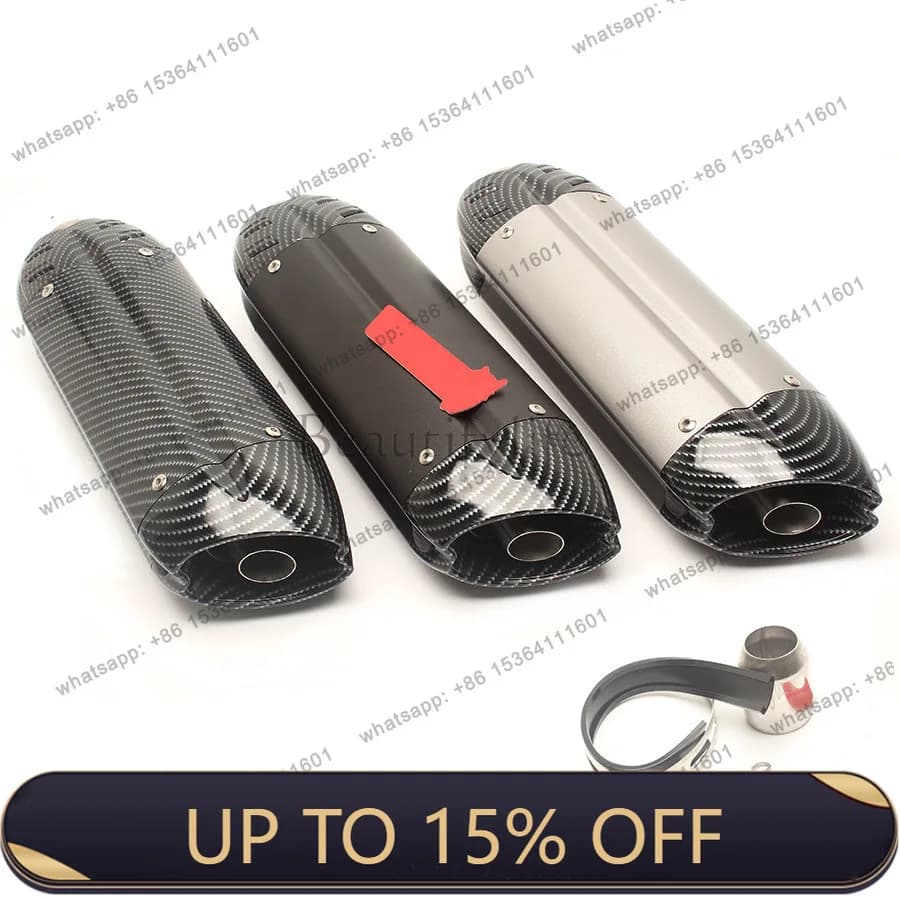 Zj. Cross-border modification of carbon fiber motorcycle modification exhaust pipe