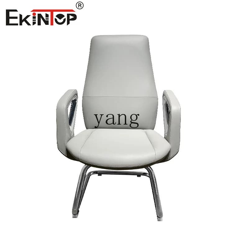 LH fashion light luxury chair, ergonomic office leather chair comfortable backrest computer chair