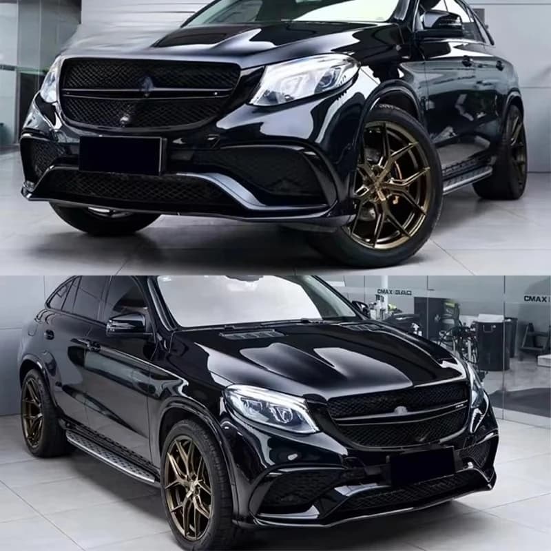 STLF GLE-Class C292 Coupe to GLE63 13-18Year Body Kit Plastic Material C292 Front Bumper Grille Exhaust Tips Body Auto Parts