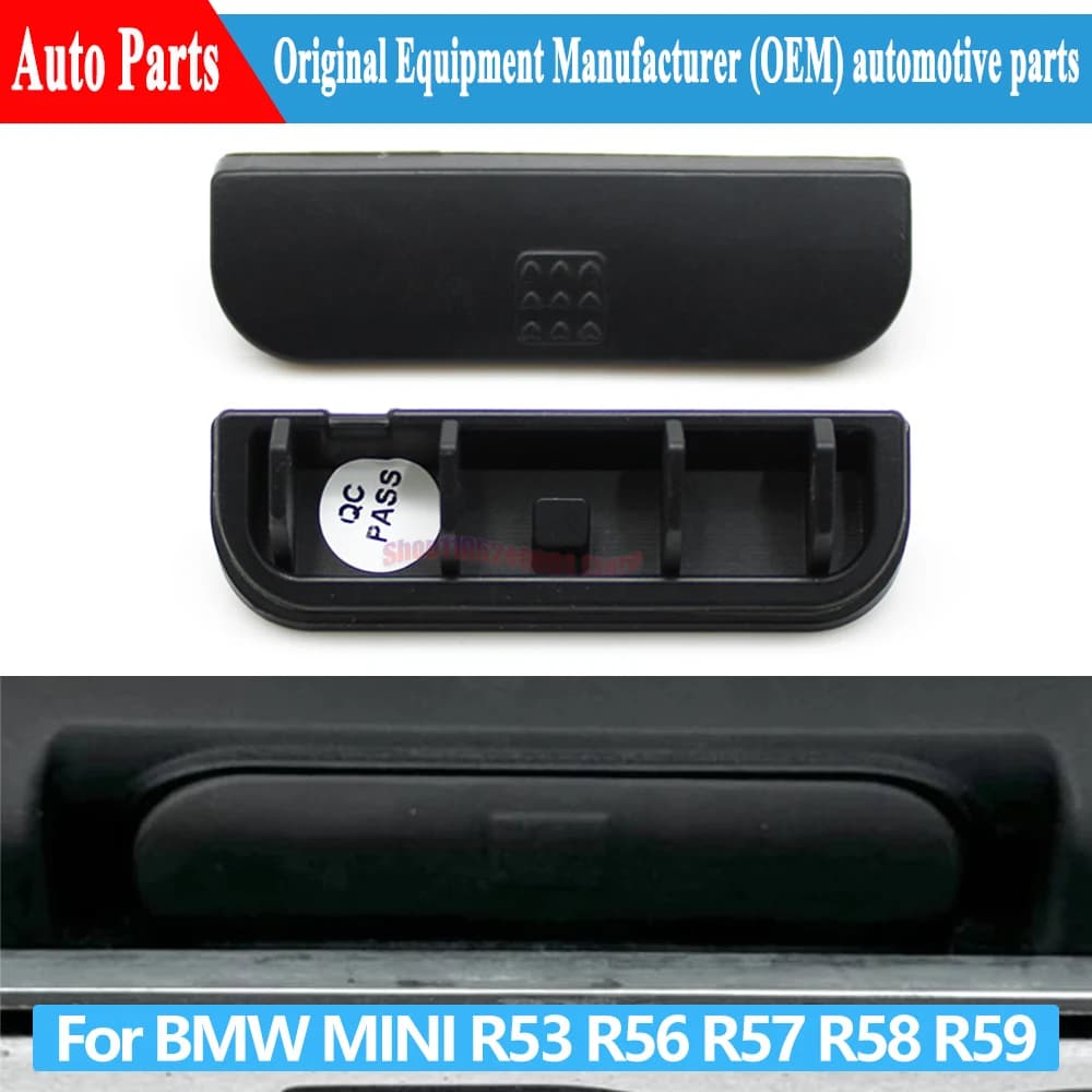 Rear Tailgate Handle Switch Rubber Cover For BMW MINI Cooper Hatchback R56 Convertible R57 Coupe R58 Roadster R59 2006-2015