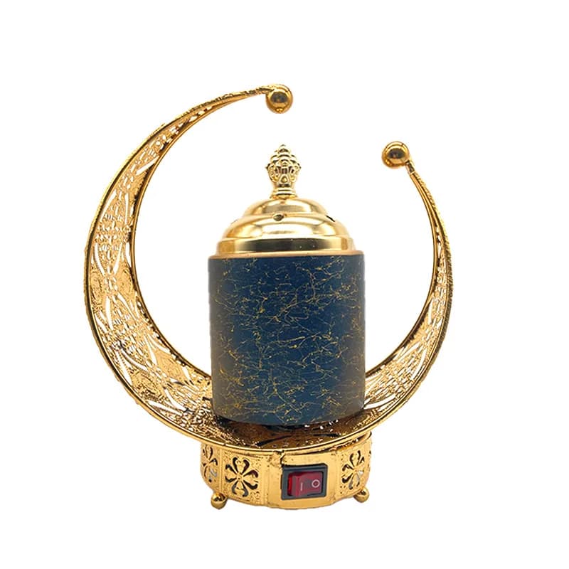 Household plug-in incense burner ornament, creative and exquisite Middle Eastern sandalwood burner metal handicraft Arabic incen
