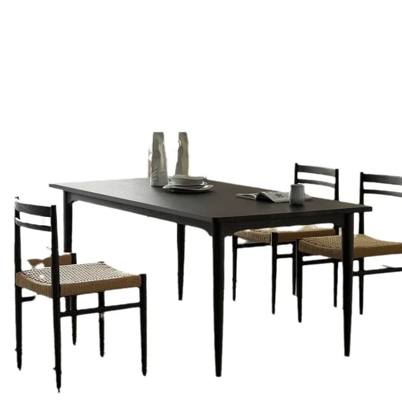 CX solid wood art dining table log design minimalist small apartment dining table