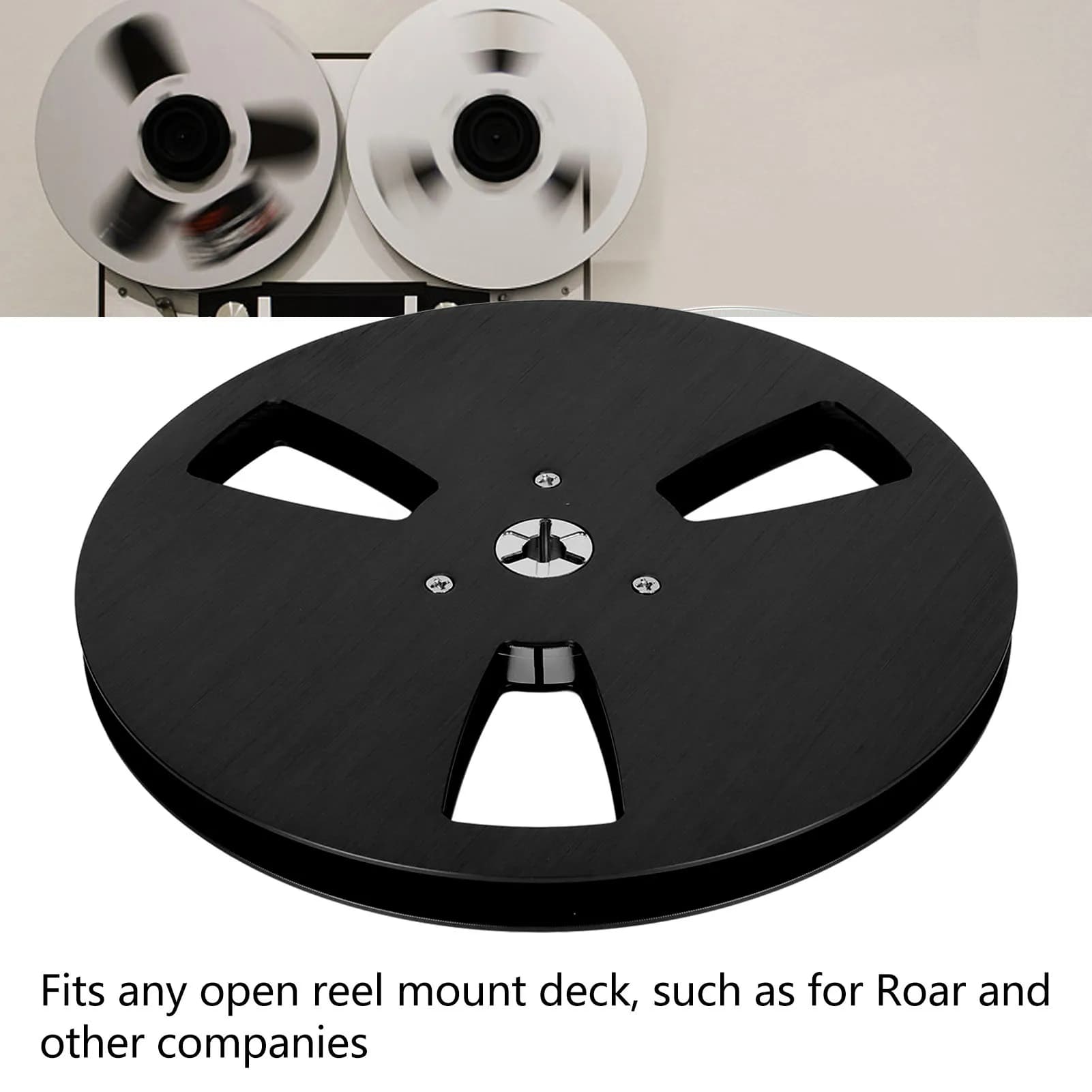 Recording Takeup Reel Improve Sound Quality High Strength 3 Hole 1/4 7 Inch Empty for To Reel Tape Player