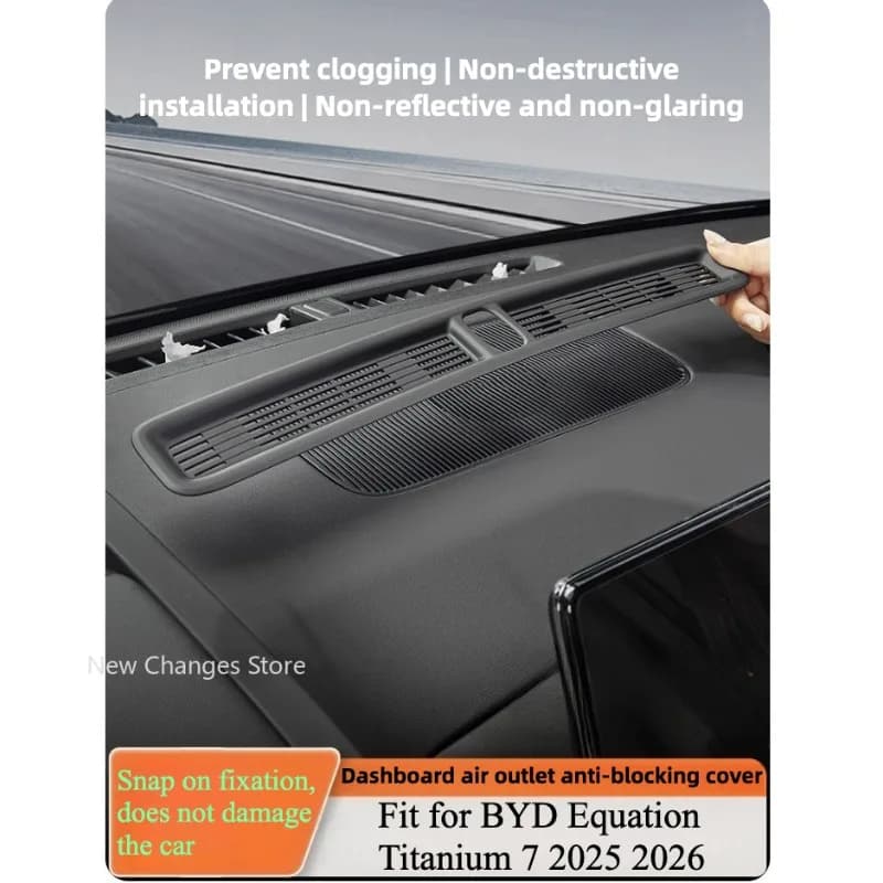 For BYD Ti 7 Titanium 7 Instrument Panel Air Outlet Protective Cover Anti-blocking Protective Cover Interior Accessorie