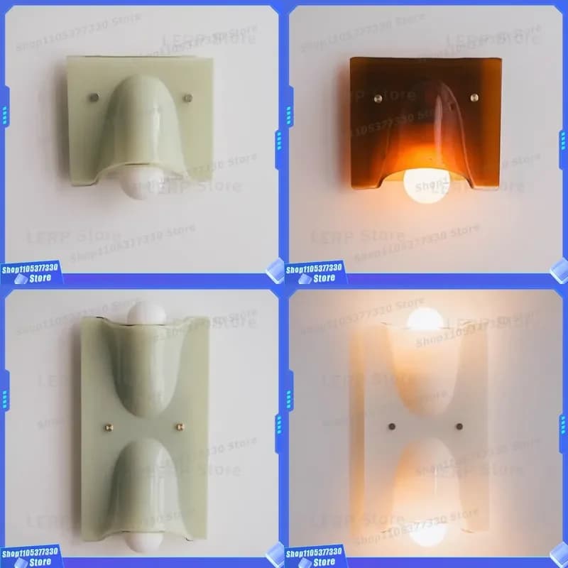 Retro French Style Light Green Wall Lamp Single Head Medieval Color Bedroom Bedside Lighting Fixture For Living Room Decor