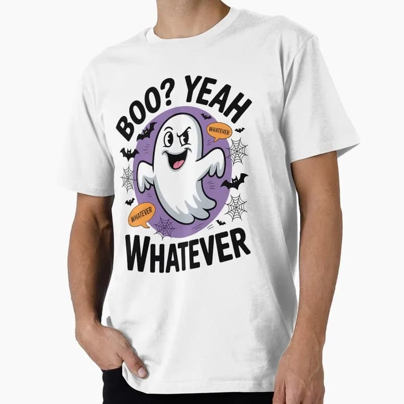 Silly Halloween Boo Whatever Gift T Shirt Funny Spooky Boo Cute Ghost Lover Tee Unisex Trick or Treat Costume Party