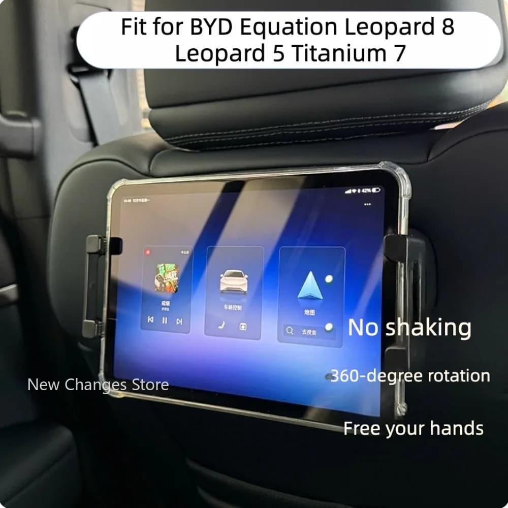 For BYD Equation Leopard 8 Leopard 5 Titanium 7 2023-2026 The Second-row iPad Car Mount Essential for Children Traveling