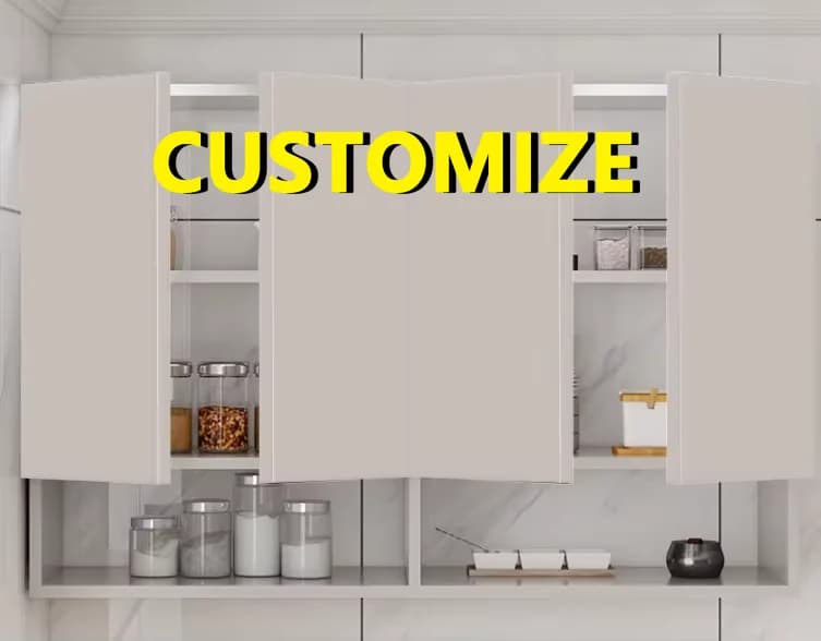 Any Size Custom High Strength Moisture Resistant Wall Mount Cupboard Anti Oxidation Honeycomb Aluminum Kitchen Hanging Organizer