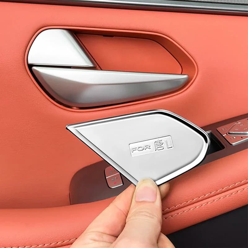 Stainless Steel Car Inner Door Bowl Stickers For BYD TANG L EV/DM Sealion 8 2025 2026 Side Handle Decoration Accessories