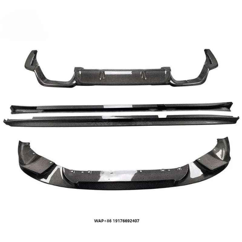 3D Style High Quality Carbon Fiber Body Kit Bumper Front Lip Side Skirt Diffuser for F97 X3M