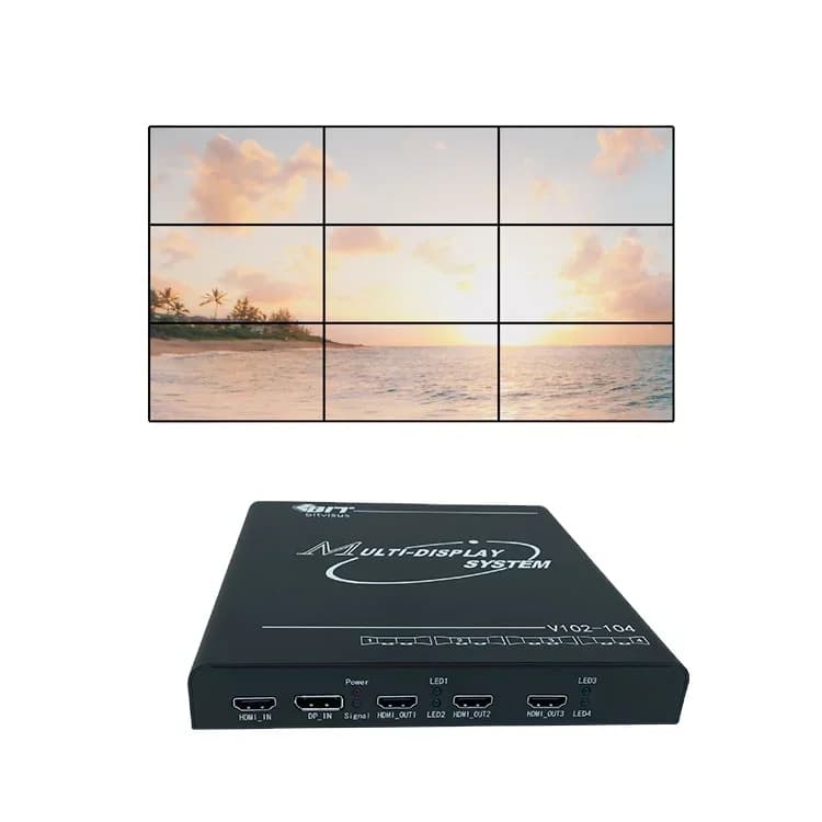 Bitvisus 2K 4K 8K 2x2 2x3 3x3 1x3 1x4 2x1 HDMI Multi Screen Display Splicing Processor Switcher HBT Video Wall Controller