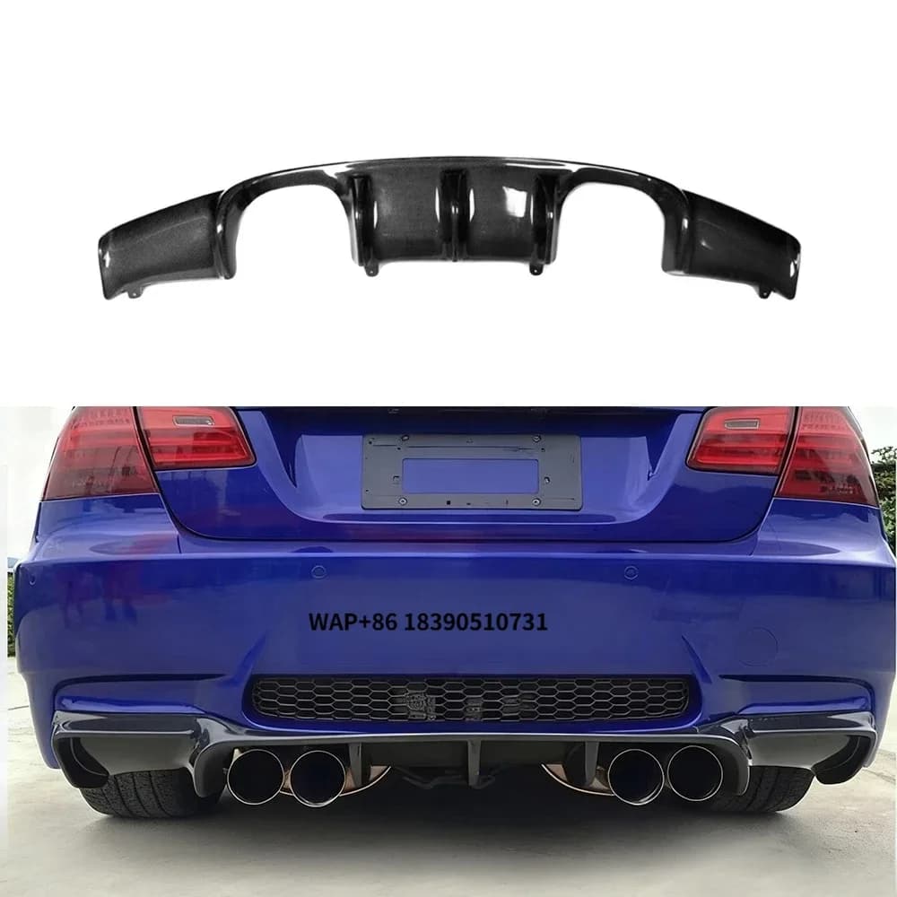 New Models Carbon Fiber High Polished Bolt-On Rear Bumper Diffuser for E92 E93 M3