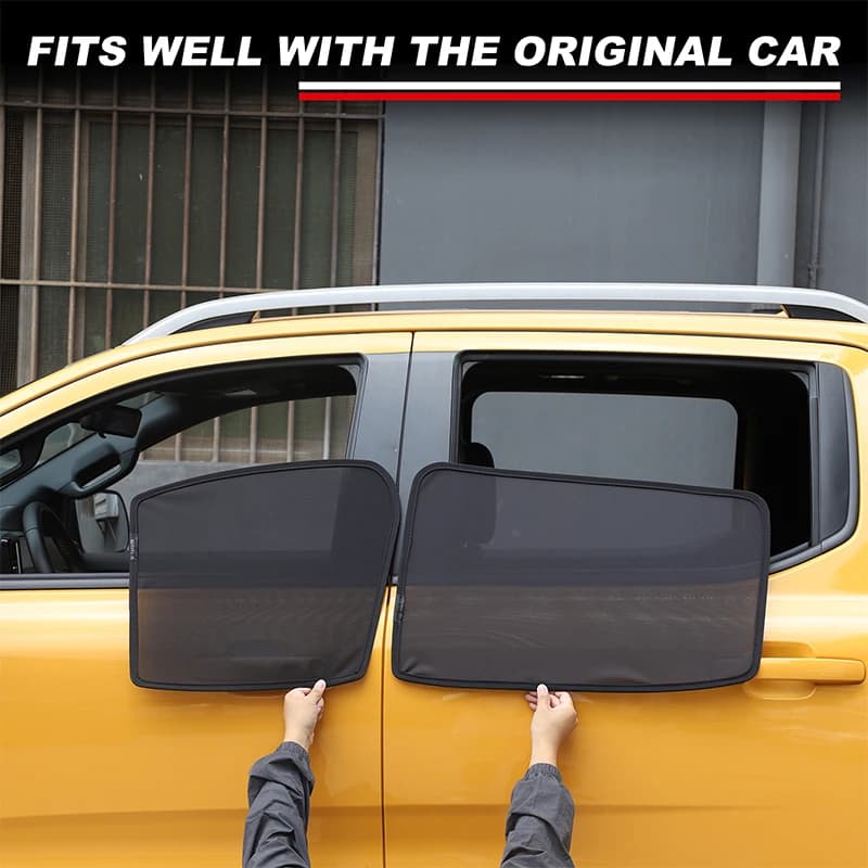 For Ford Ranger T9 2023+ Car Sun Shade UV Protection Car Curtain Car Side Windows Mesh Sun Visor Protection Trunk Window Film