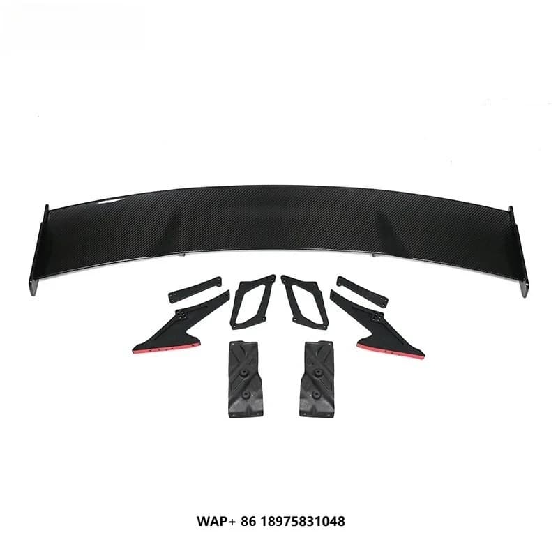 3D Style Rear Spoiler Dry Carbon Fiber Fixed Wing Spoiler Car Modification Decoration Automotive Spoiler for M3 M4 G80 G82