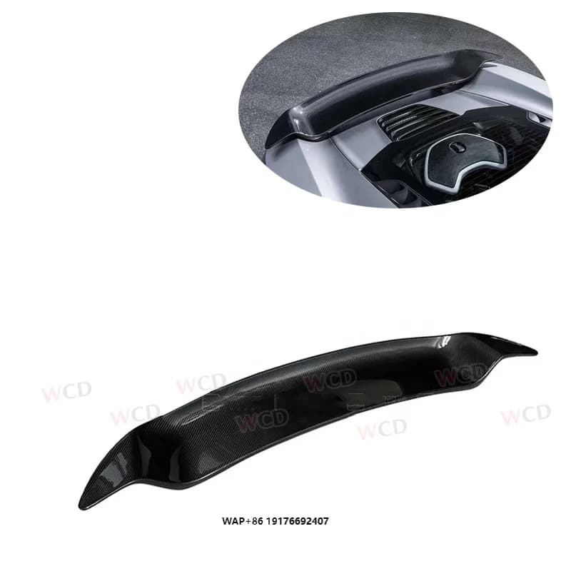 Vors Style Real Carbon Fiber Rear Spoiler Wing Model MP4-12C forMcLaren 650s 625C 12C Rear Trunk Spoiler Wing