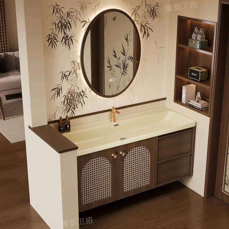 Drawers Small Bathroom Cabinet Over Mirror Shelves Wall Storage Organizer Cupboard Luxury Modern Archivadores Home Furniture
