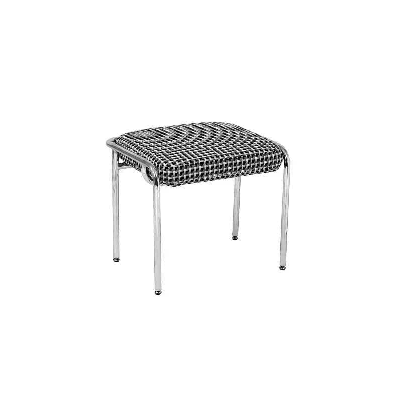 Nordic soft bag shoe stool restaurant stainless steel simple dining stool home bedroom creativity