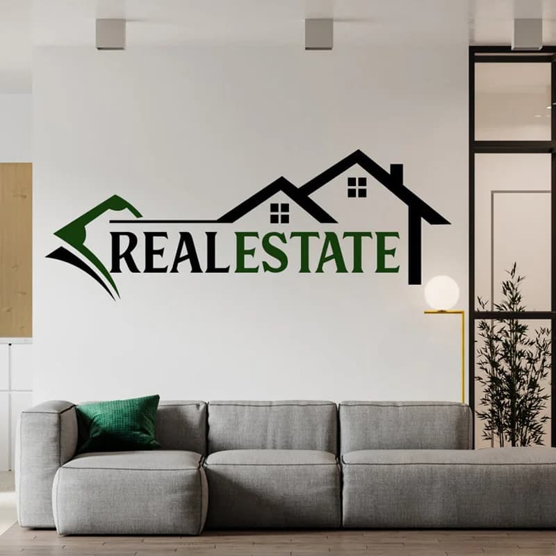 Real Estate Office Decal Office  Teamwork Quote vinyl Sticker Office Decor Inspire Office Quote Motivation Idea Wall Art E767
