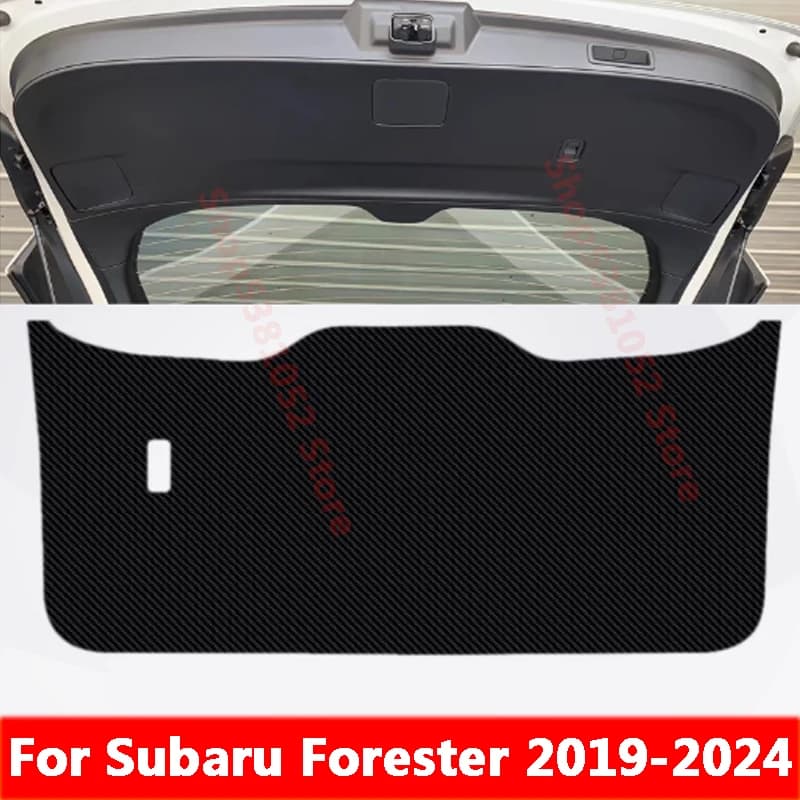 Car Trunk PU Leather Protective Anti-dirty Pad Car Trunk Tailgate Protection Pad for Subaru Forester 2019-2024 Accessories
