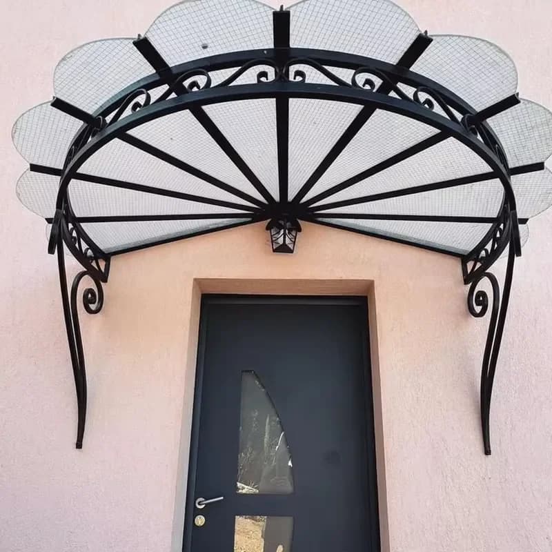 Custom Awning Outdoor Wrought Iron or Cast Iron Material for Door and Window