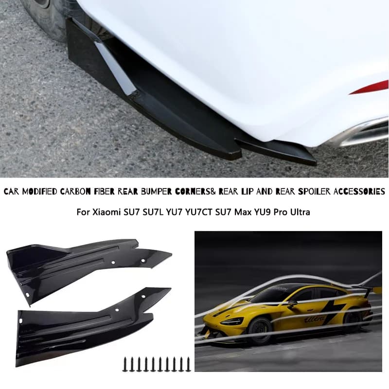Rear Bumper Lip Diffuser Splitter Canard Protector Front For Xiaomi SU7 SU7L YU7 YU7CT SU7 Max YU9 Pro Ultra