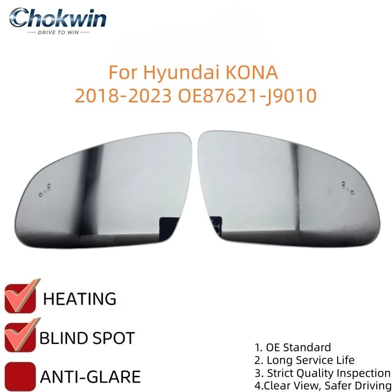 For Hyundai KONA 2018-2023 Car rearview mirror heated mirror with blind spot heating Car mirror OE87621-J9010