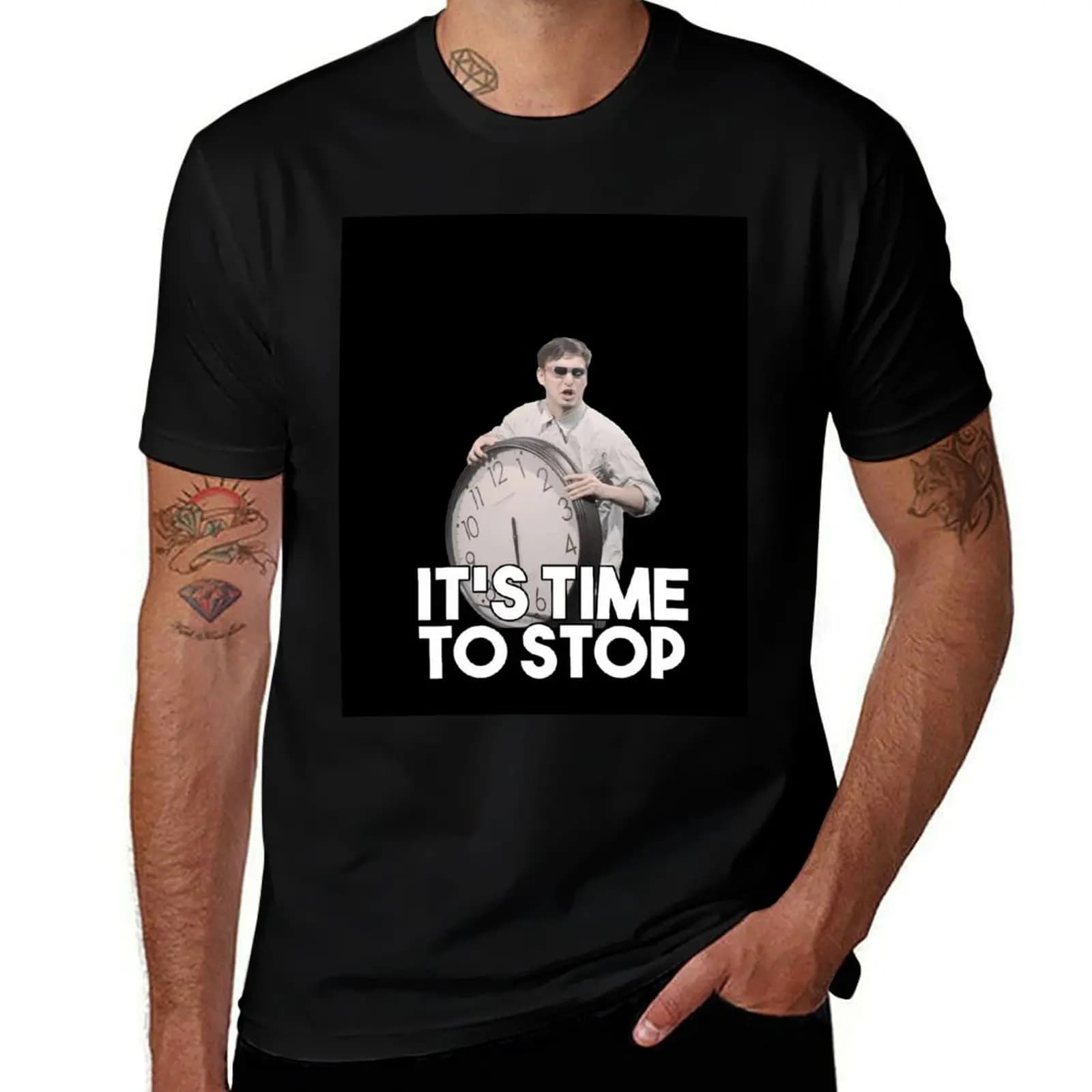 ITS TIME TO STOP - FILTHY FRANK T-Shirt Work Utility Casual Tee Shirt T-Shirt