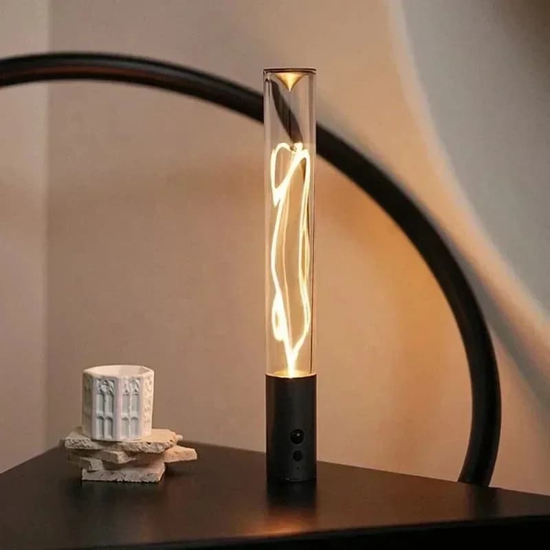 Magneto touch cordless desk lamp USB rechargeable bedroom bedside table environmental light, suitable for home decoration, gifts