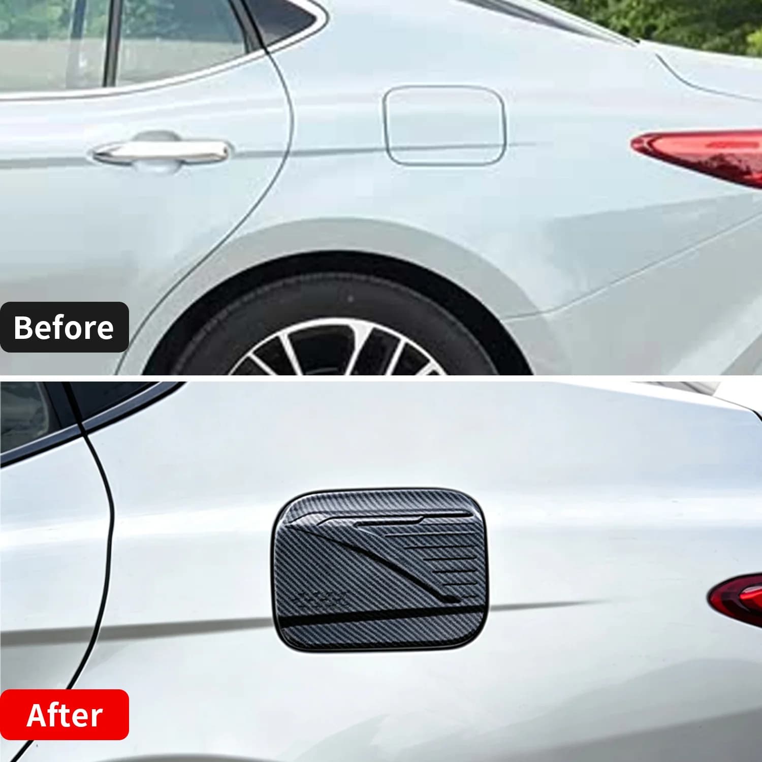 Fuel Tank Cap Trim For Toyota Camry XV80 2025-2026 ABS Fuel Lid Cover Self-Adhesive Car Exterior Accessories