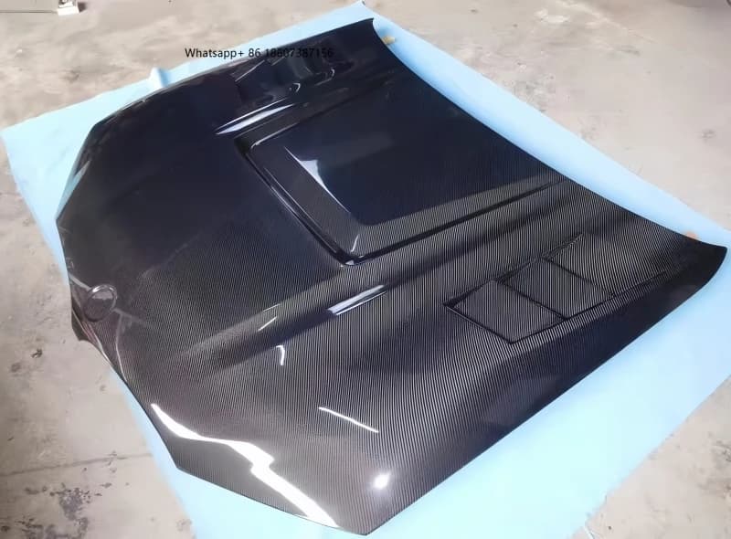 Carbon Fiber Perforated Front Bonnet forBMW X3 G01 G08 Upgrade; X4 G02 Lightweight Engine Hood Body Kit