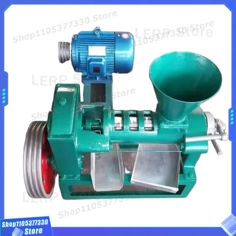 6YL 68 Small Business Oil Press Machine for Sunflower Seed Hot Edible Oil Extraction Household Commercial Use High Efficiency