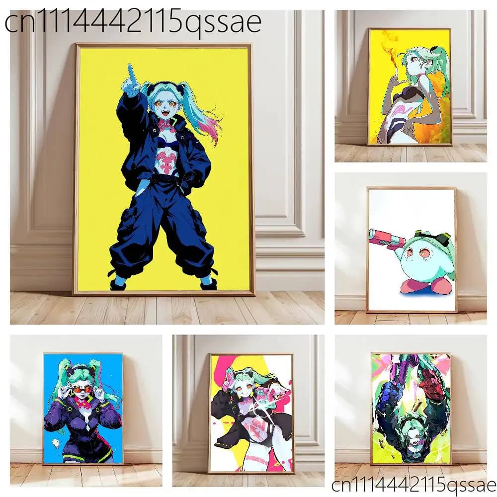 FOR C-Cyberpunk Rebecca Poster Art Print Anime Style Home Decor Ideal Gift Perfect Room Decor