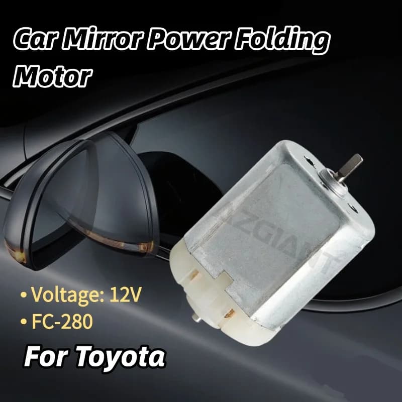 AZGIANT Car Side Mirror Folding Motor DC 12V Professional Interior Replacement Parts for 2002-2007 Toyota Alphard MK1 90
