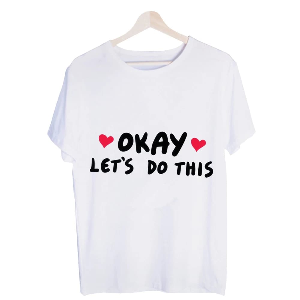Men's Heart and Slogan Style Graphic Tee, Short Sleeve Crew Neck T-Shirt for Casual Daily Wear and Summer Outfits