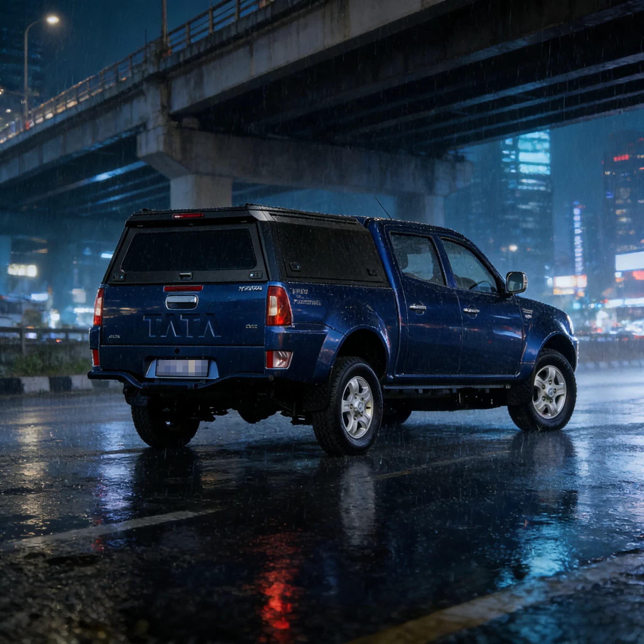 Aluminum Roof Fits TATA XENON Waterproof Dustproof Acid Rain Proof Tailbox Sports Super Convenient Drill Free Installation