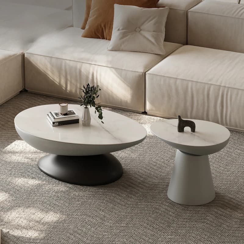 /Nordic Luxury Coffee Table Living Room Modern Curve Premium Side Tables Round Stacking Italian Mesa De Centro Home Furniture