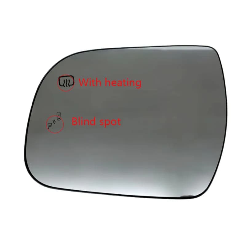 For Toyota Sienna 2011-2019 Blind Spot Warning Rearview Mirror Lens Side Mirror Glass With Heated Car Decoration Upgrade