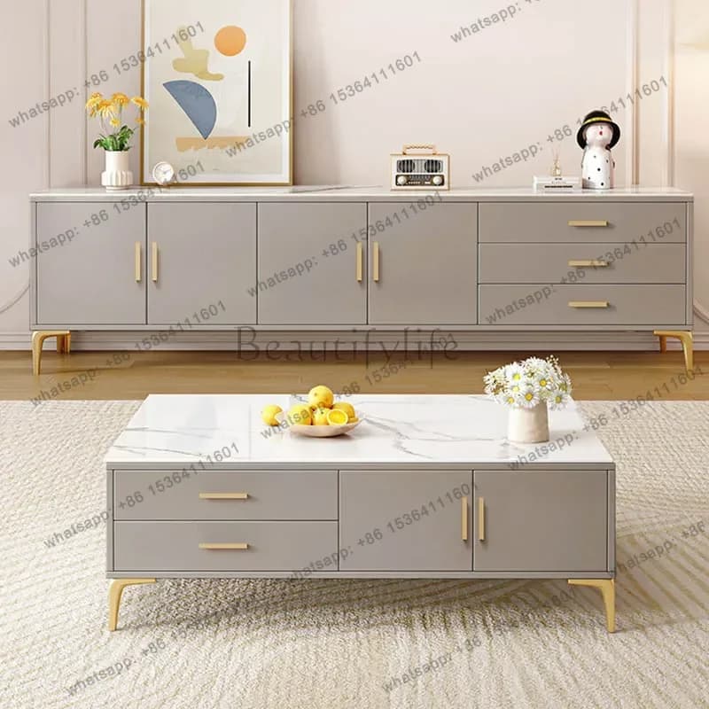 PG Wood Drawers Tv Stands Living Room Modern Universalorganizer Storage Luxury Tv Table Designer Muebles Para Tv Salon Furniture