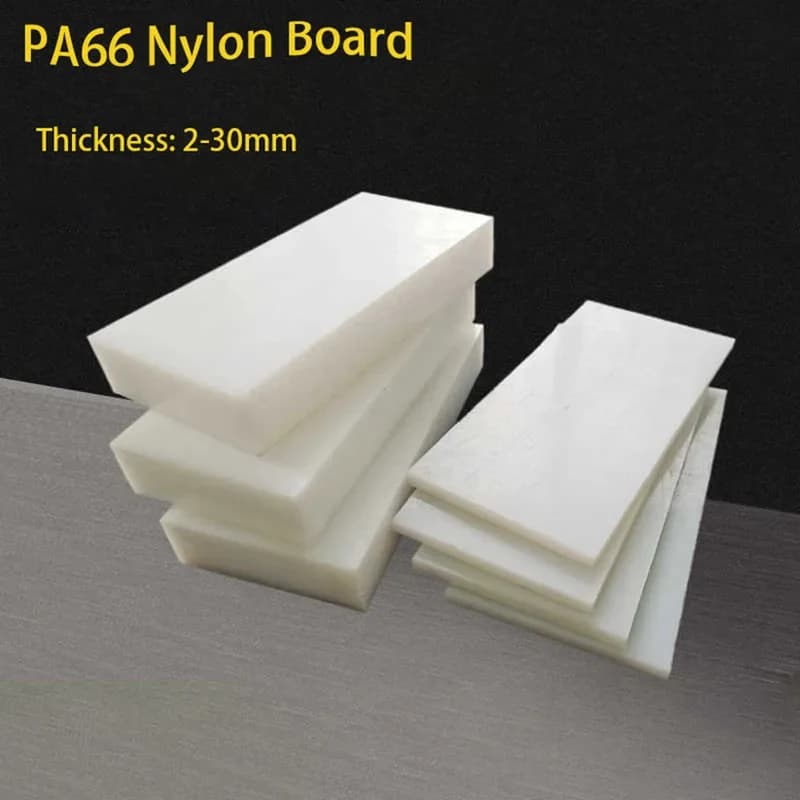 PA66 Nylon Plastic Sheet 2mm to 30mm Thickness Engineering Board for CNC Machining