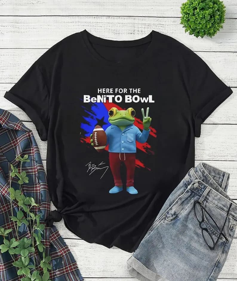 2026 Bad Bunny SHIRTS Rico Show Shirt Benito Bowl Rican Graphic Fan Gift Regular Unisex  All-match Printed T-shirt Tops Adult