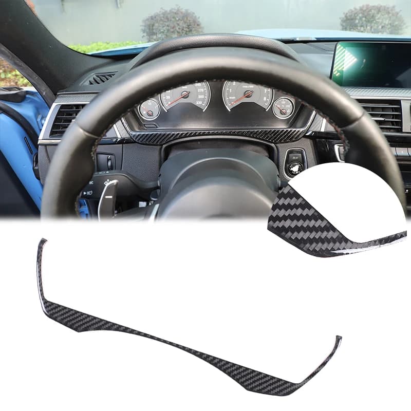 For BMW  M3 M4 3 /4 Series F30 F80 F82 F83 2013-2019 Car Speedometer Frame Trim Dashboard Soft Carbon Fiber Sticker frame
