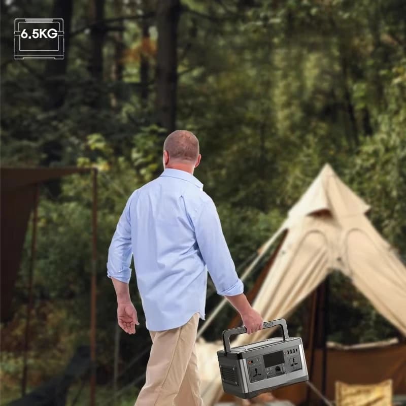 Power Station 500W Solar Power Station Portable 520Wh/140400mAh Power Station for Outdoor Camping