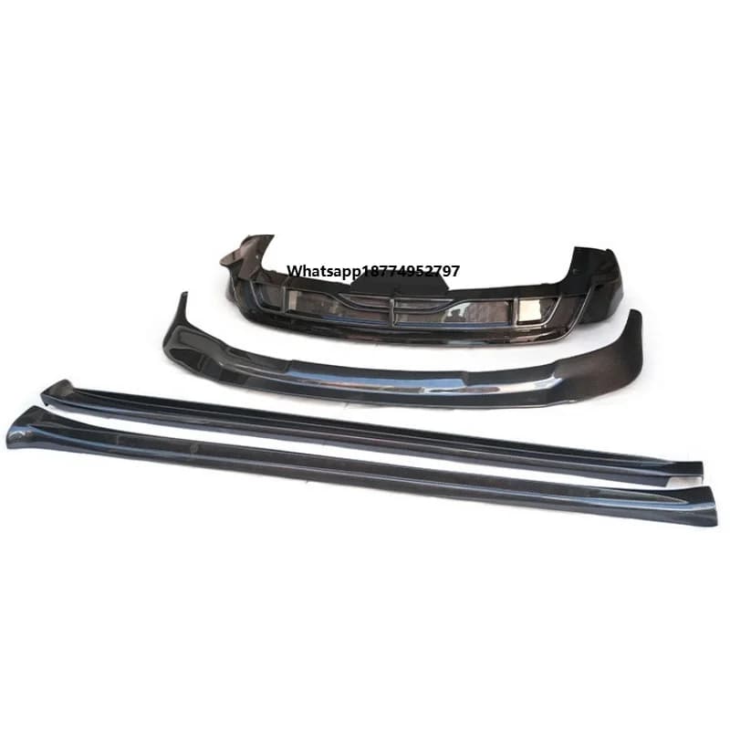 Welta Wholesale Car Tuning Parts Dry Carbon Fiber Front Bumper Lip Side Skirts Rear Bumper Auto Car Body Kits for Model X 23-24