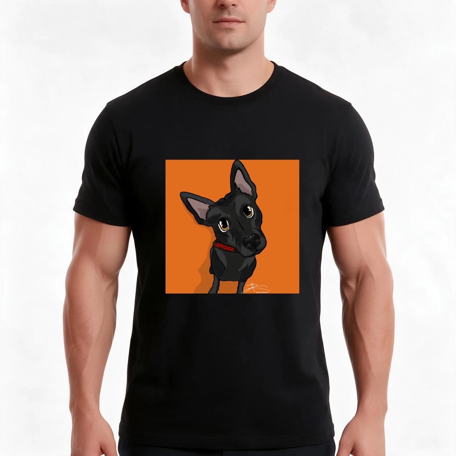 Baloo Prints Custom Portrait - Raider T-Shirt, Summer Casual Cotton Tee, Oversized Streetwear Tops, Vintage Graphic Print