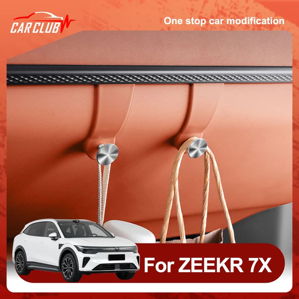 Passenger ABS Material Hook Fit For ZEEKR 7X 2026 2027 Glove Box Hook15kg Load-bearing Capacity Car Modification Parts